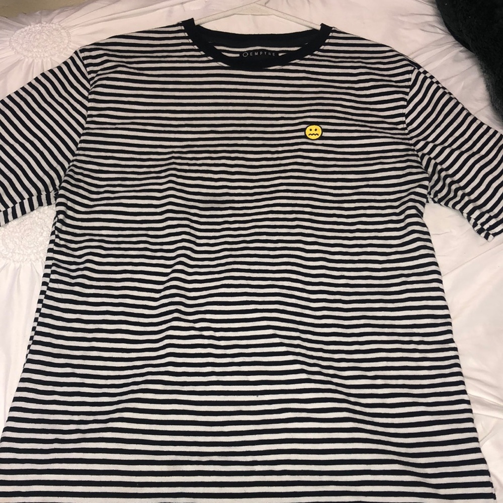 Black and White Striped Empyre T-shirt Men’s L